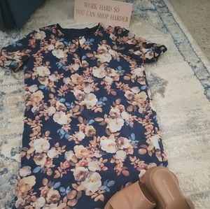 J. Crew Floral Dress - Navy and Peach